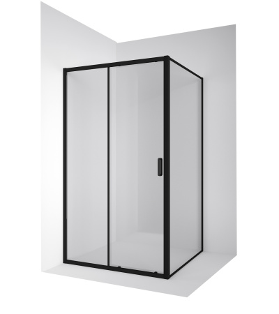 Душевой уголок Ambassador Forsa 17021216AB-110AB 100х110 стекло прозрачное профиль черный без поддона